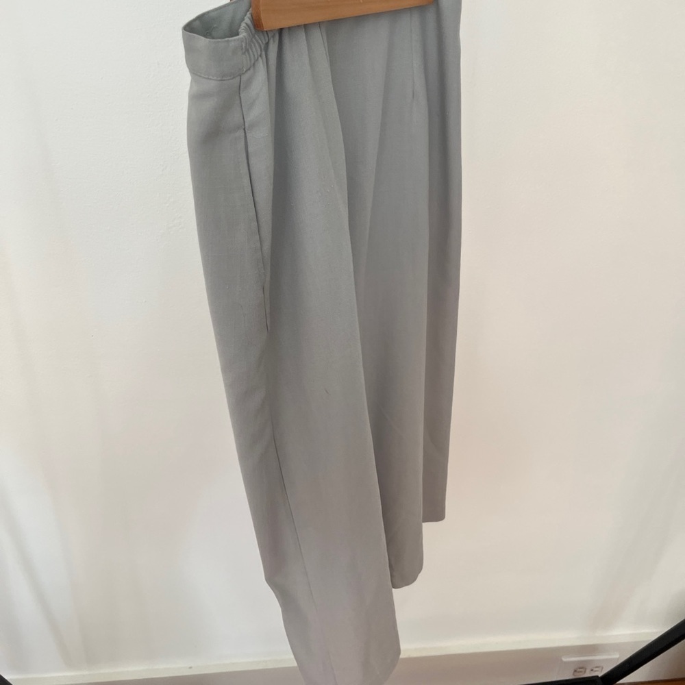 Vintage Sage Green Button-Down A-Line Skirt - Picture 3 of 8